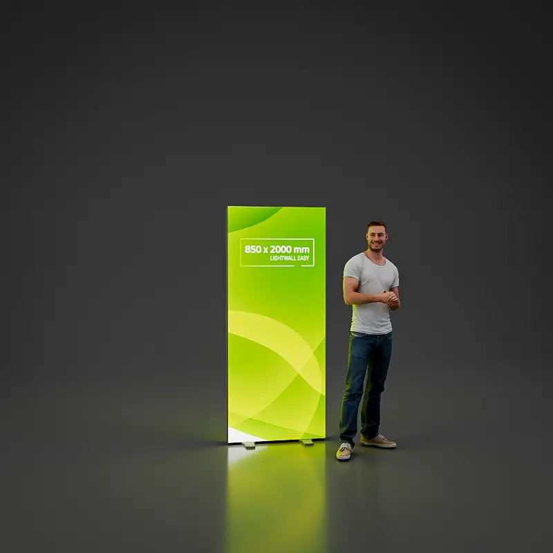 Light Wall EASY - 850 x 2000 mm