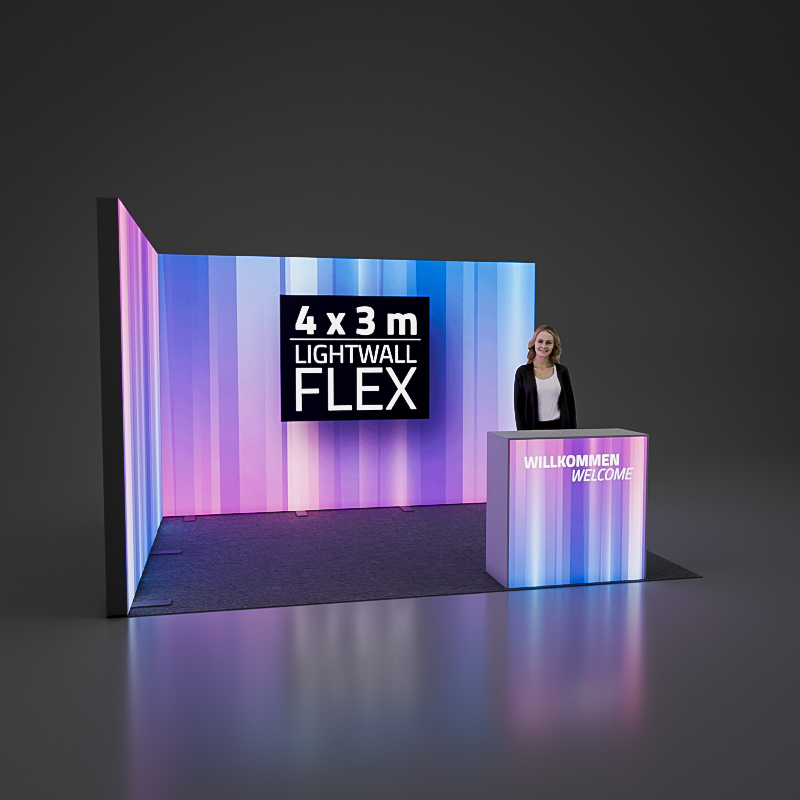 LightWall FLEX - Eckstand 4 x 3 m
