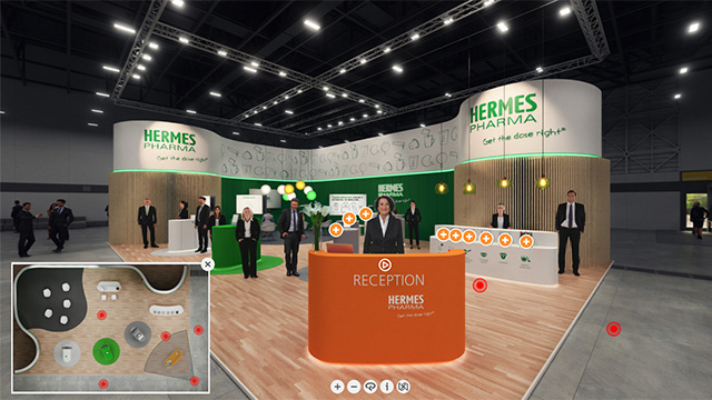 Virtueller Messestand Hermes Pharma