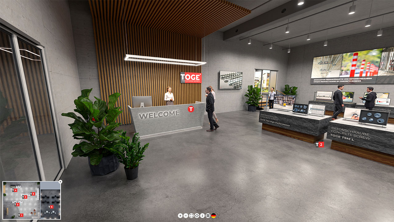 Virtueller Showroom Toge-Dübel